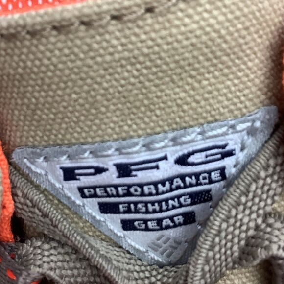 Columbia PFG Bahama Vent Relaxed Lace Boat Fishing Shoes Men's 7 W Tan Orange - Picture 10 of 10